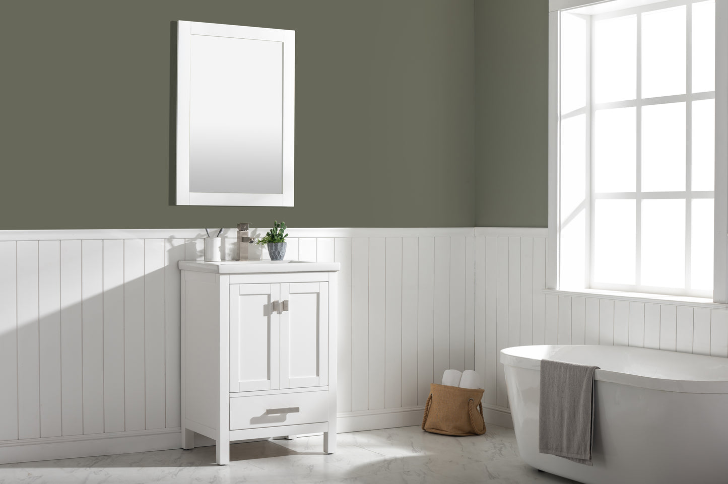 Valentino 24" Single Vanity in White