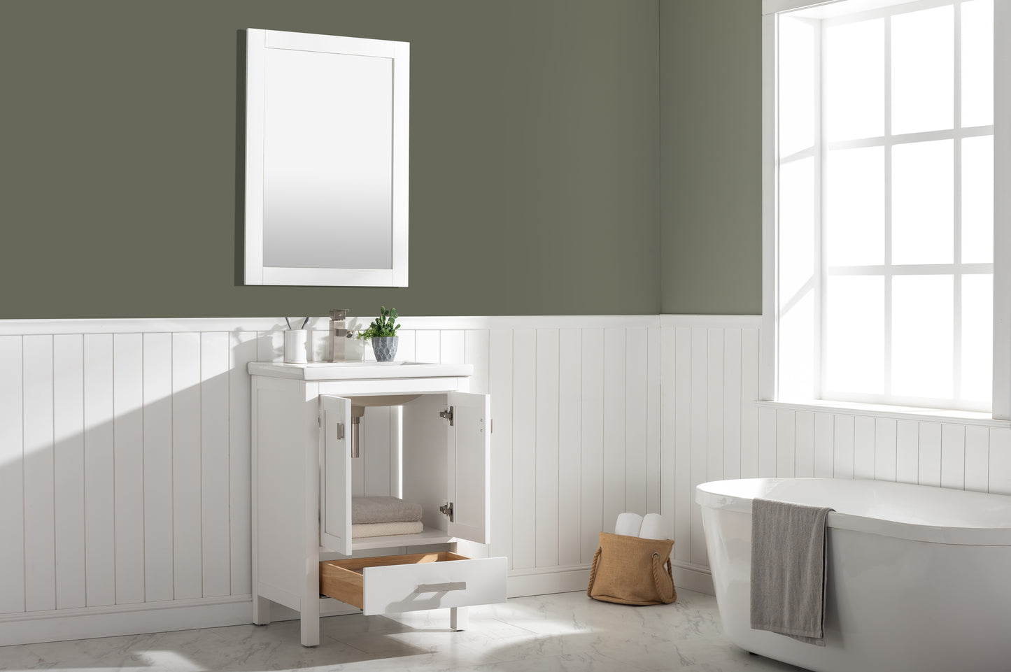 Valentino 24" Single Vanity in White