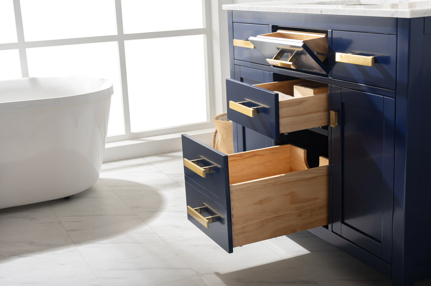 Valentino 42" Single Vanity in Blue