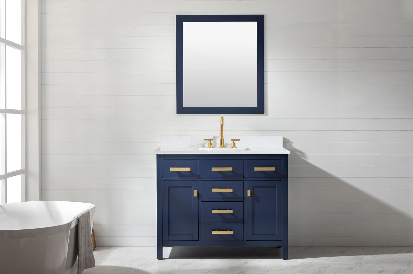 Valentino 42" Single Vanity in Blue