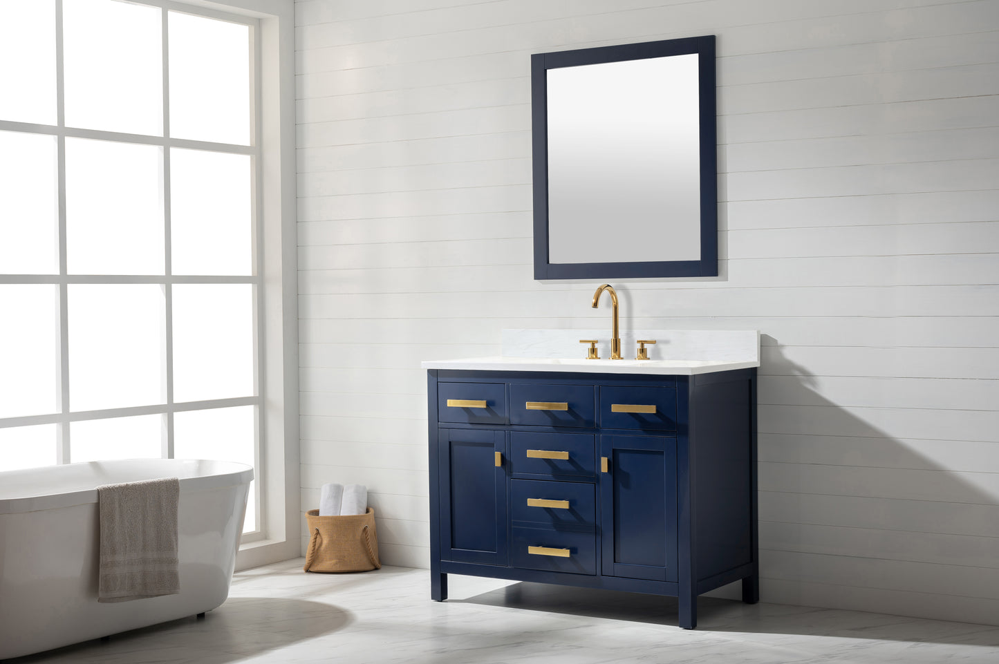 Valentino 42" Single Vanity in Blue