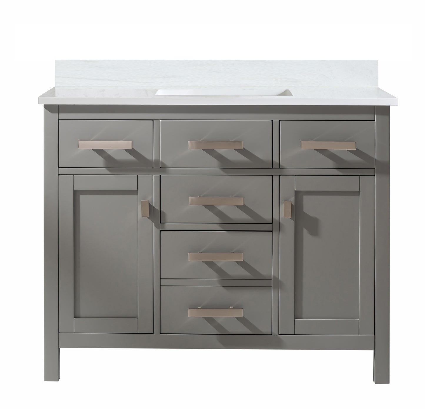 Valentino 42" Single Vanity in Gray