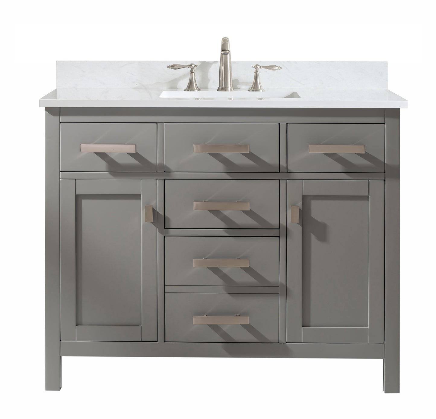 Valentino 42" Single Vanity in Gray