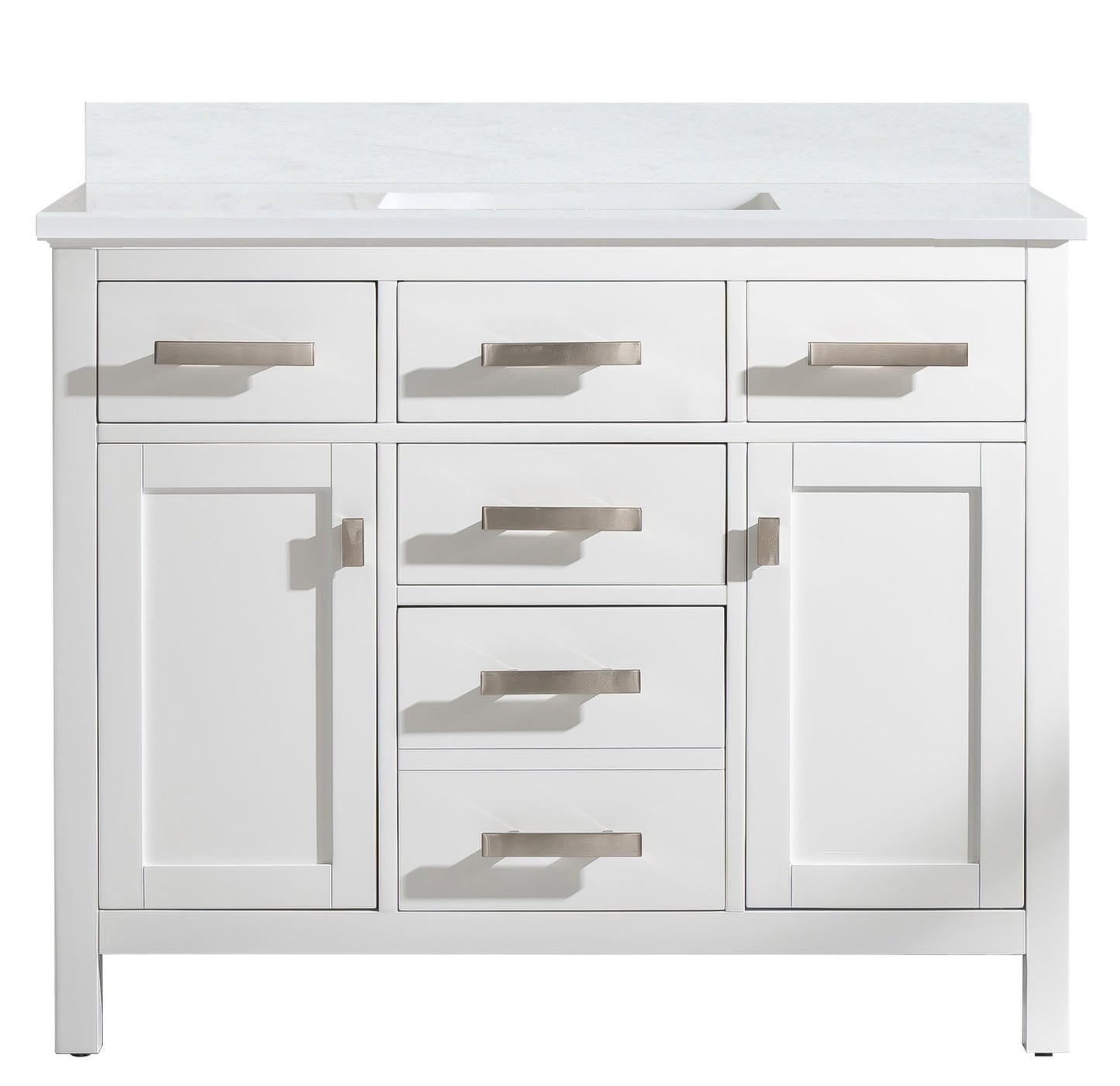 Valentino 42" Single Vanity in White
