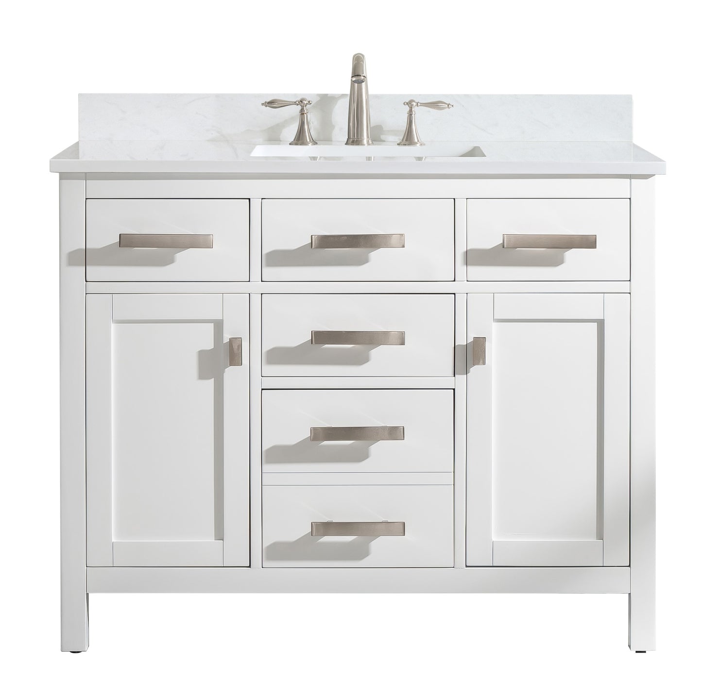 Valentino 42" Single Vanity in White
