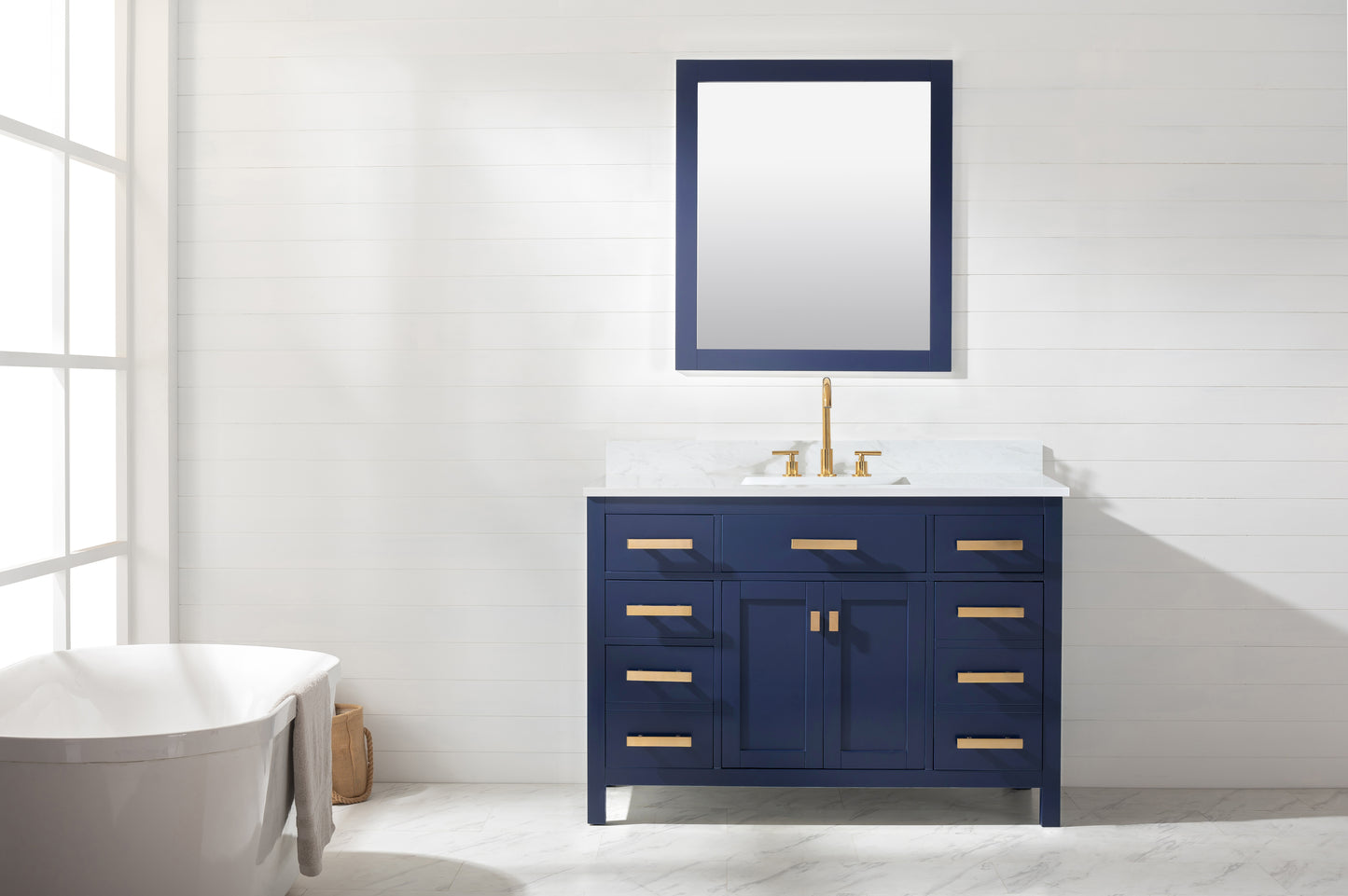 Valentino 48" Single Vanity in Blue