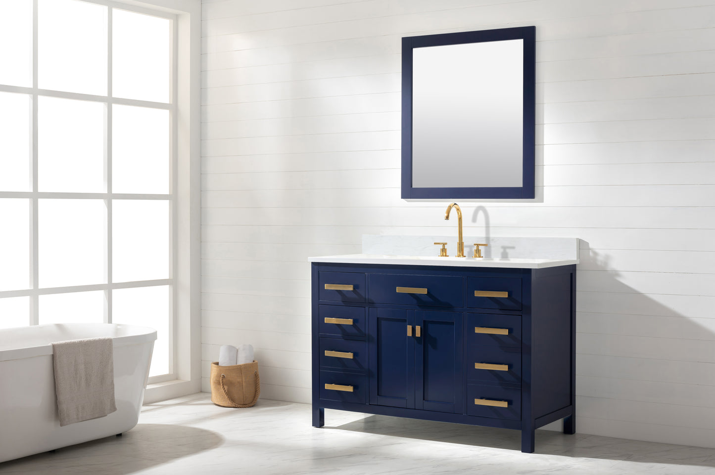 Valentino 48" Single Vanity in Blue