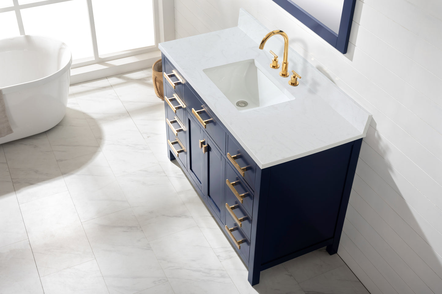 Valentino 48" Single Vanity in Blue