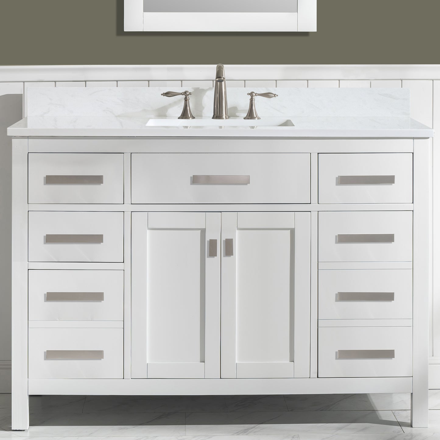 Valentino 48" Single Vanity in White