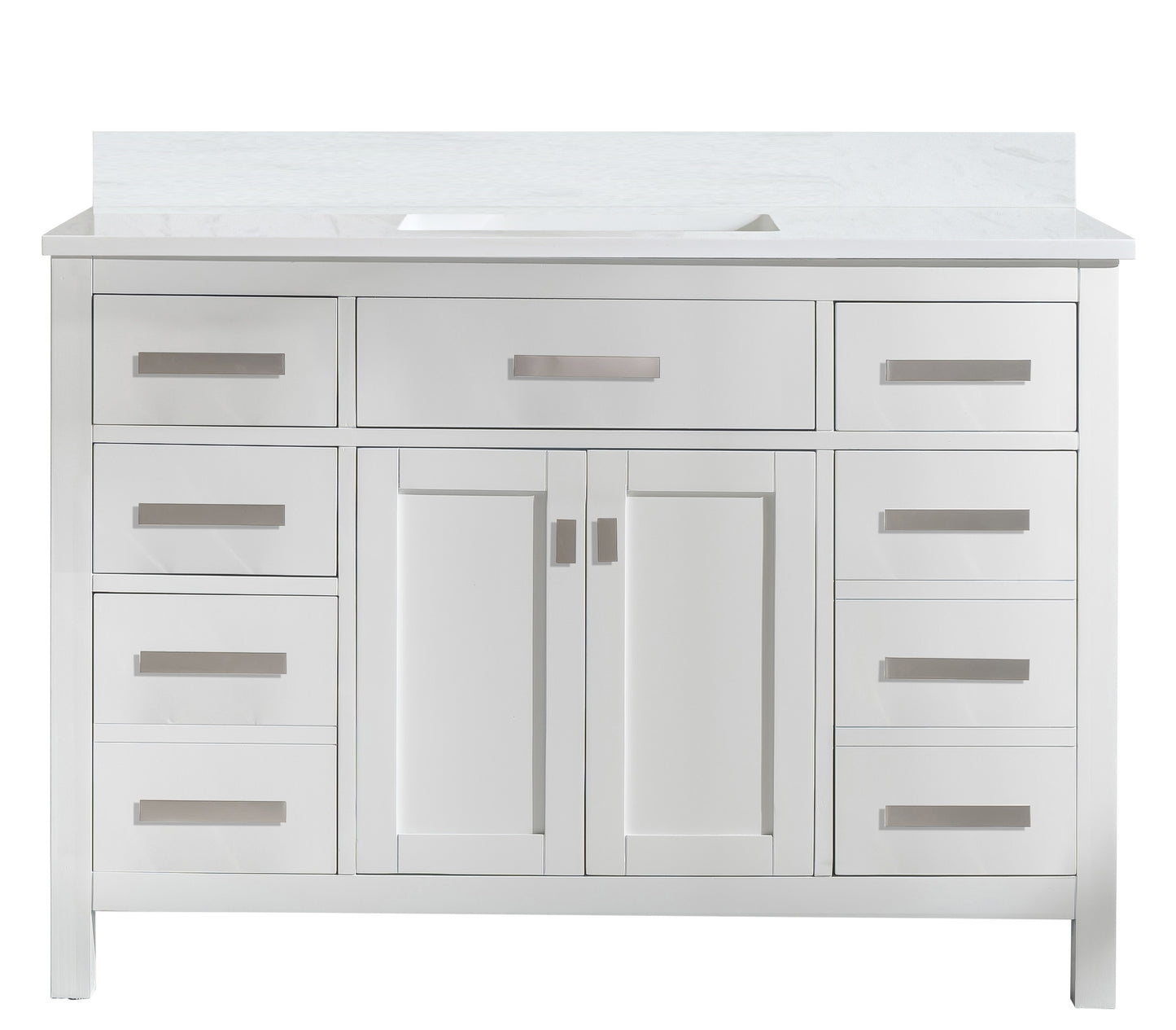 Valentino 48" Single Vanity in White