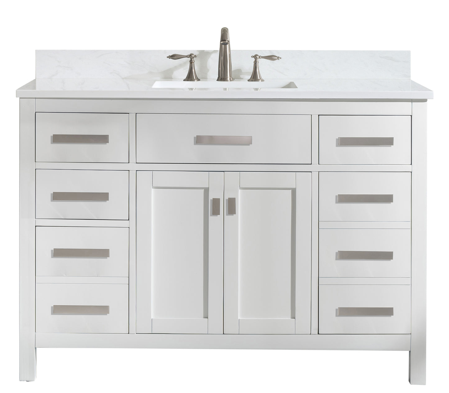 Valentino 48" Single Vanity in White