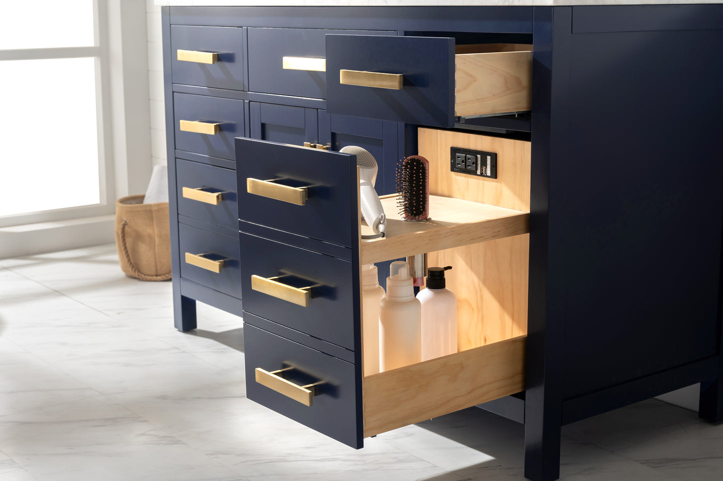 Valentino 54" Single Vanity in Blue