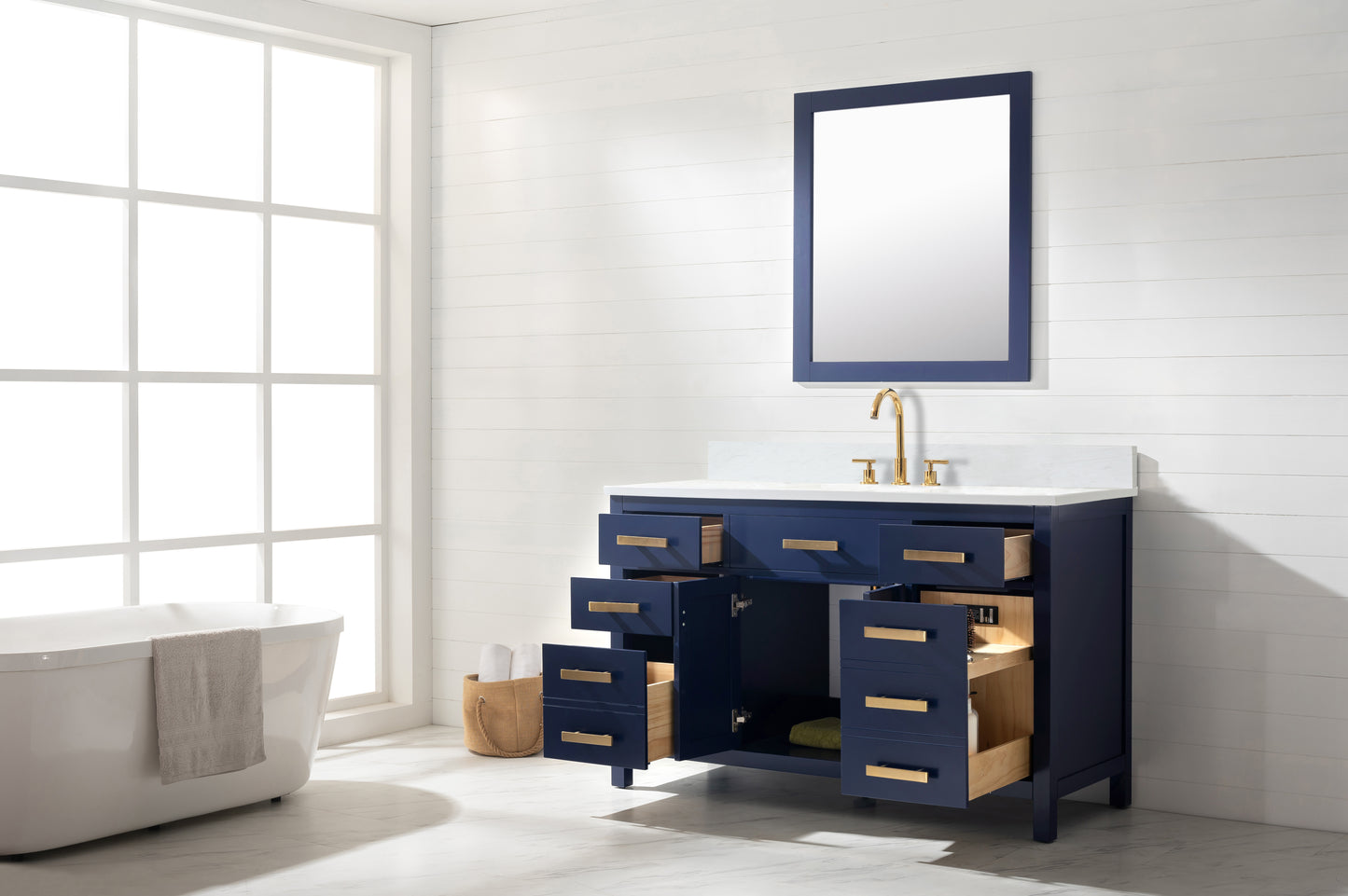 Valentino 54" Single Vanity in Blue