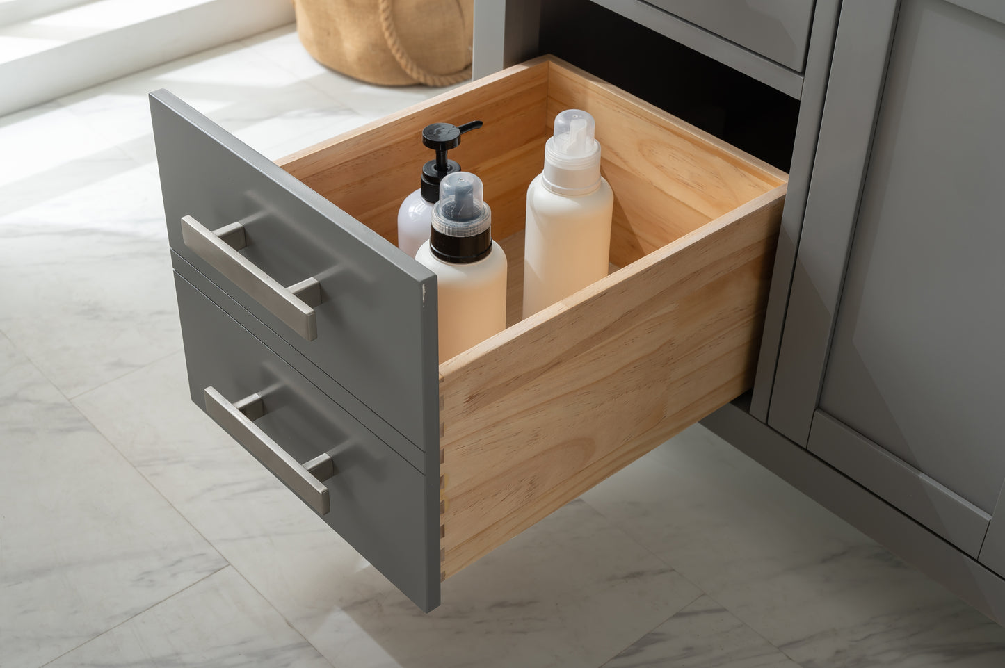 Valentino 54" Single Vanity in Gray