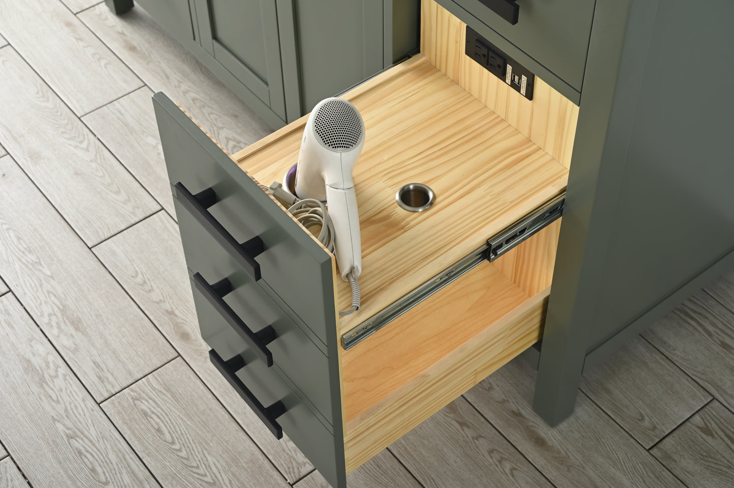 Valentino 54" Single Vanity in Verdant Green