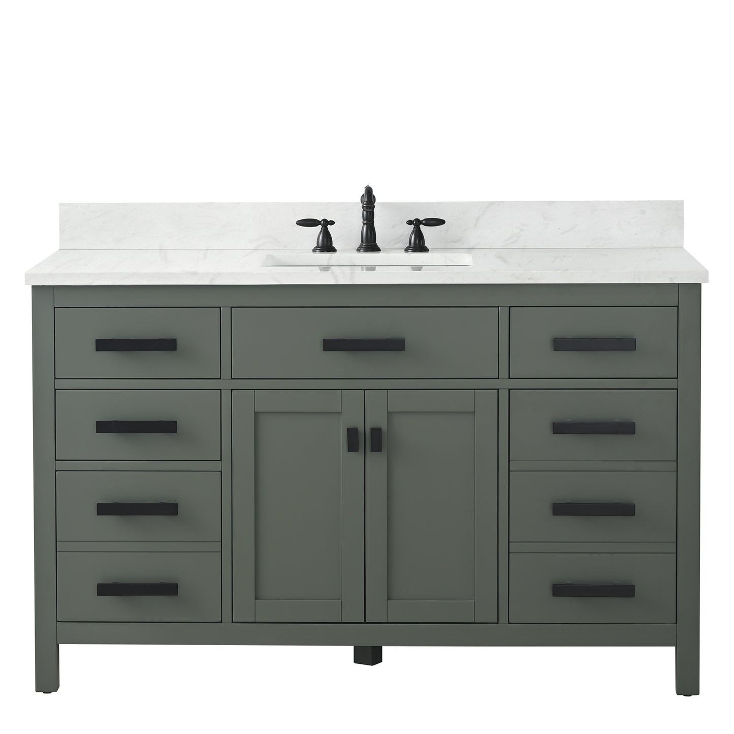 Valentino 54" Single Vanity in Verdant Green