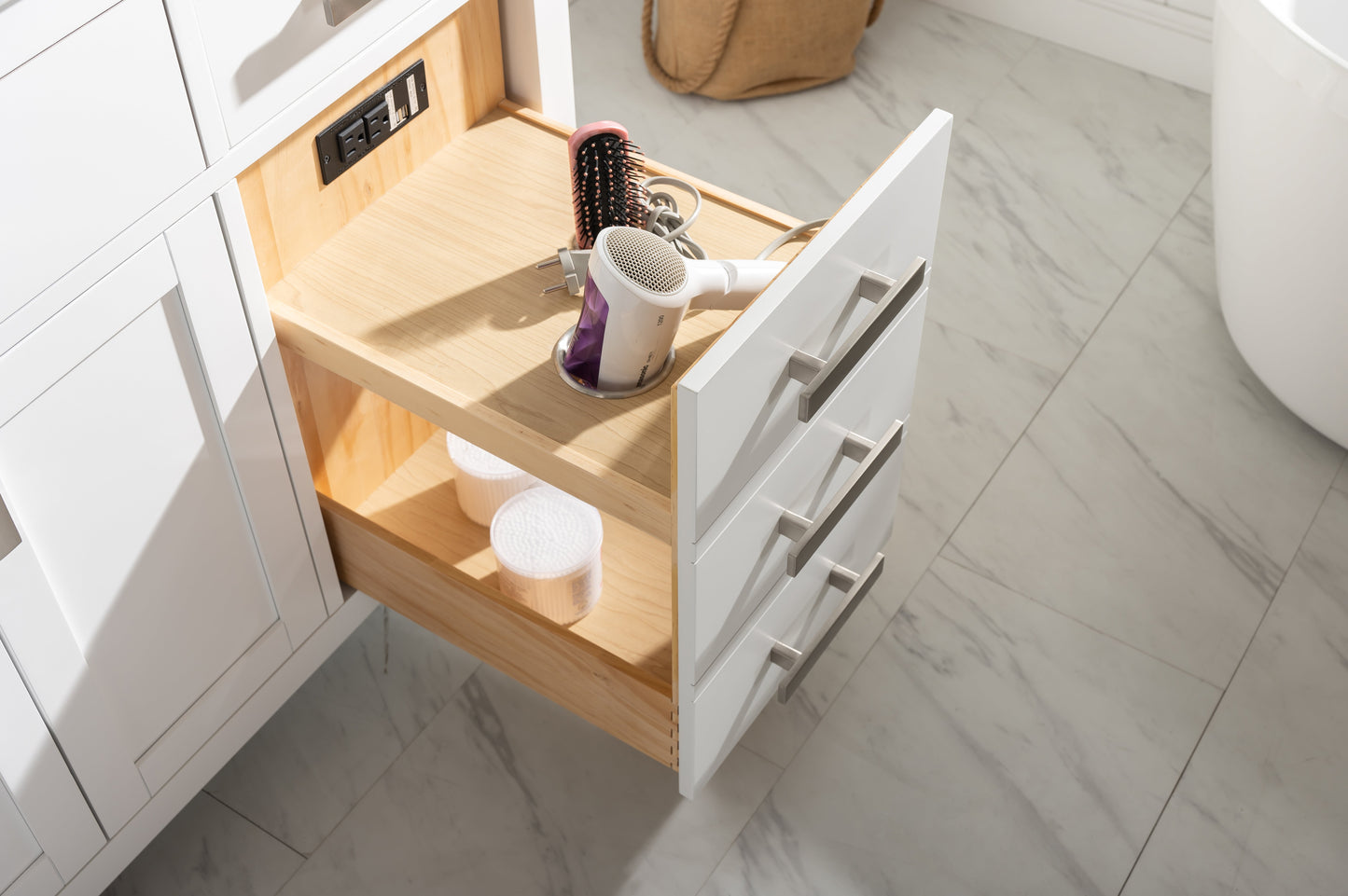 Valentino 54" Single Vanity in White