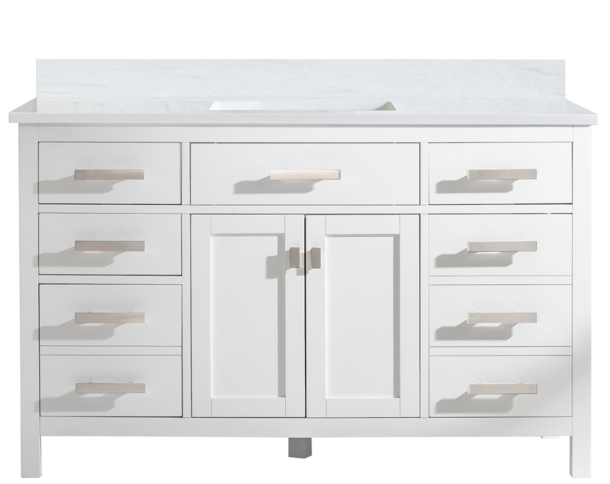 Valentino 54" Single Vanity in White