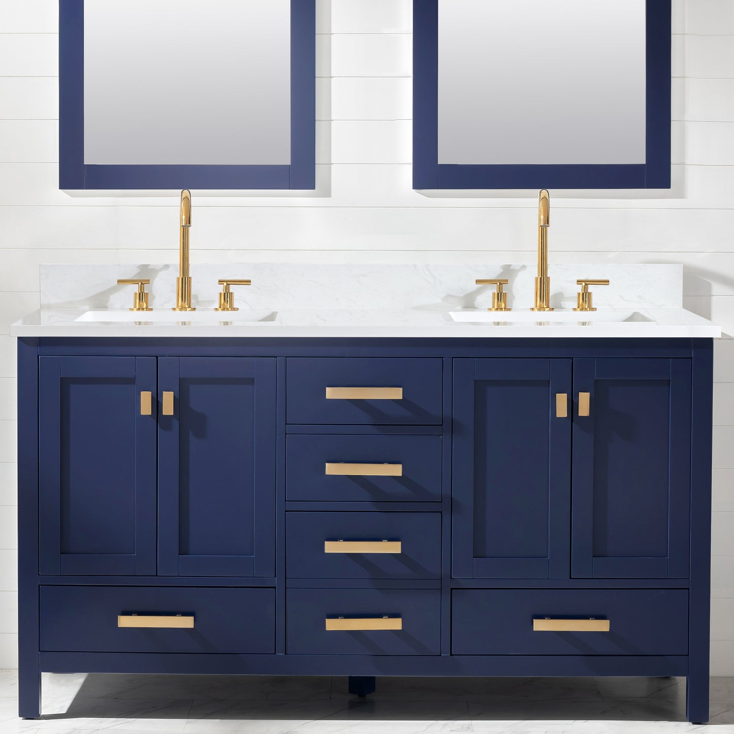 Valentino 60" Double Vanity in Blue