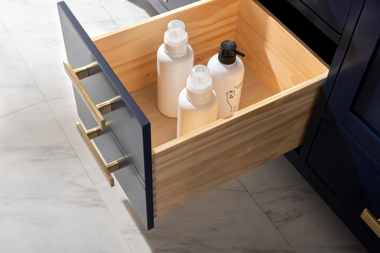 Valentino 60" Double Vanity in Blue