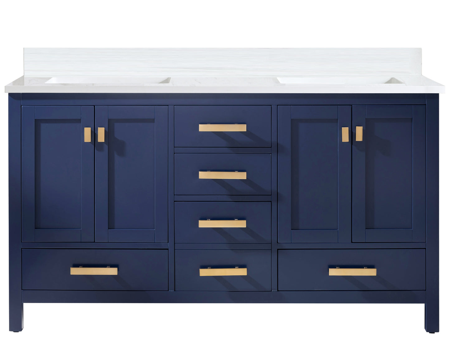 Valentino 60" Double Vanity in Blue