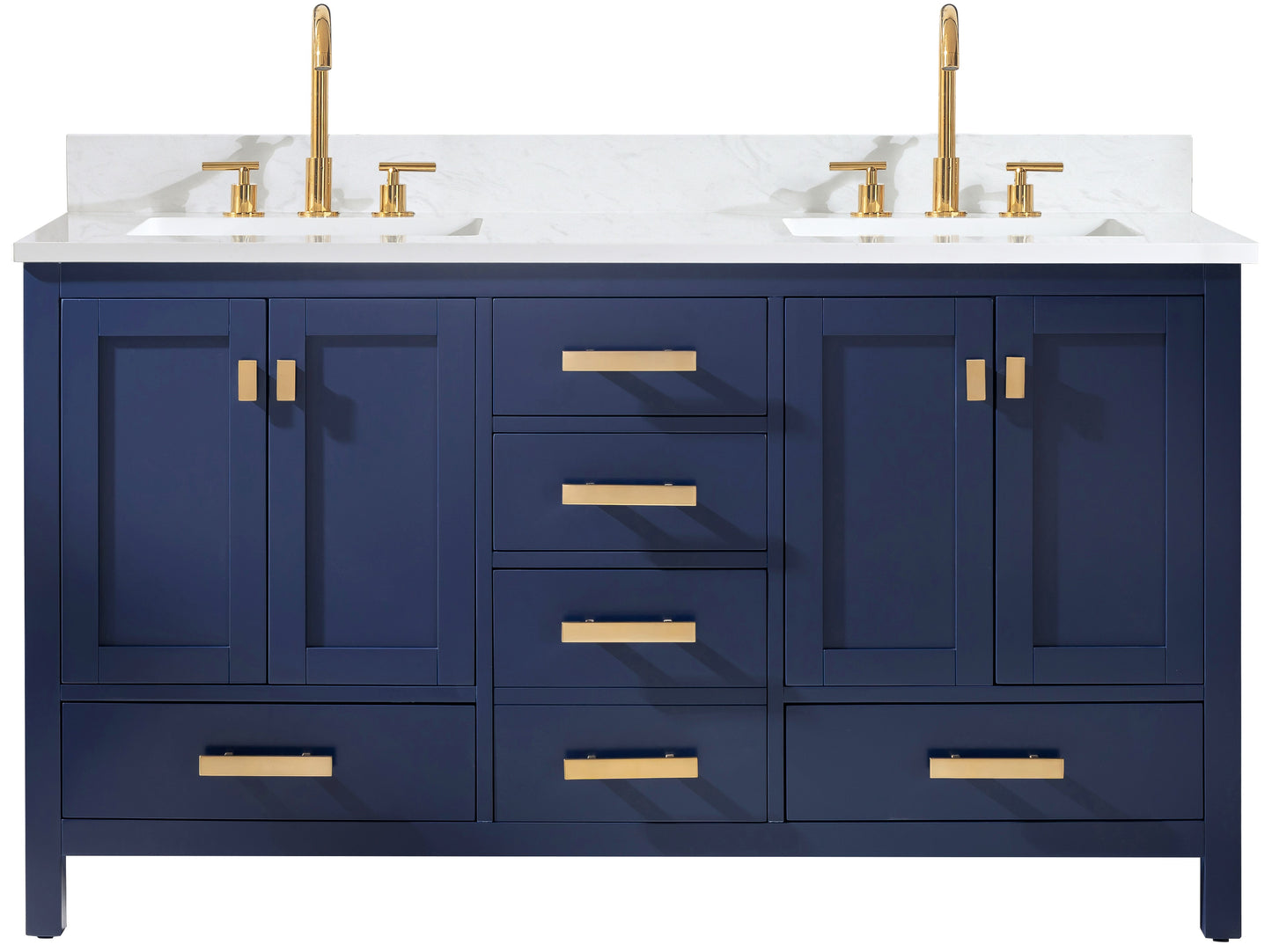 Valentino 60" Double Vanity in Blue