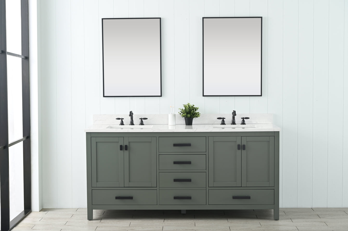 Valentino 72" Single Vanity in Verdant Green
