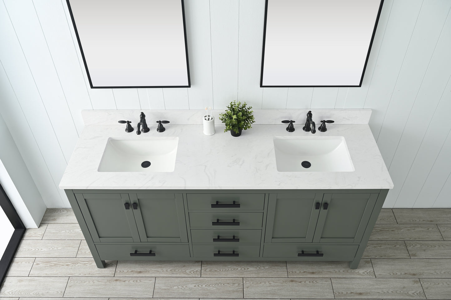 Valentino 72" Single Vanity in Verdant Green