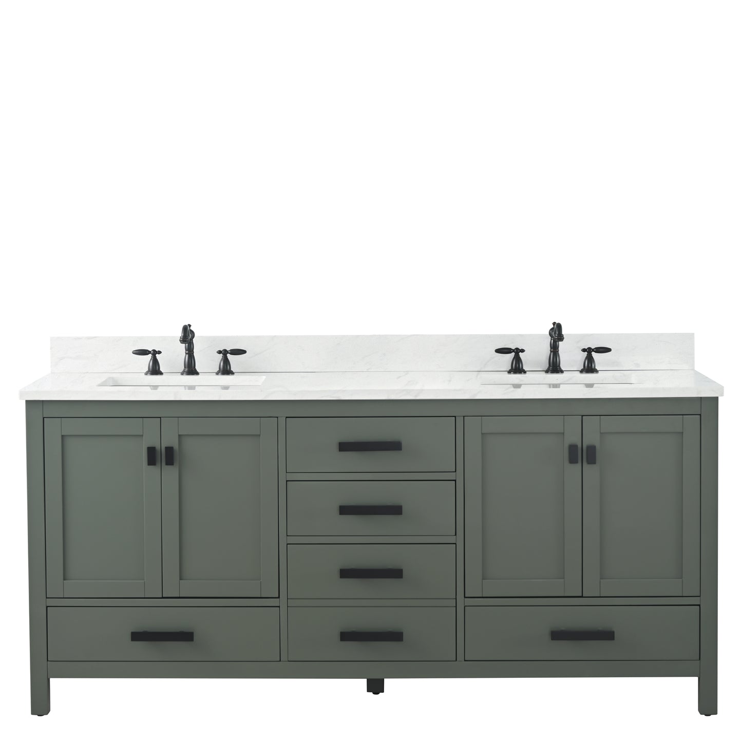 Valentino 72" Single Vanity in Verdant Green