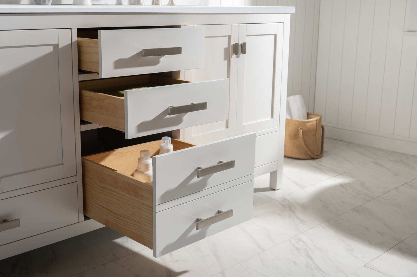 Valentino 72" Double Vanity in White