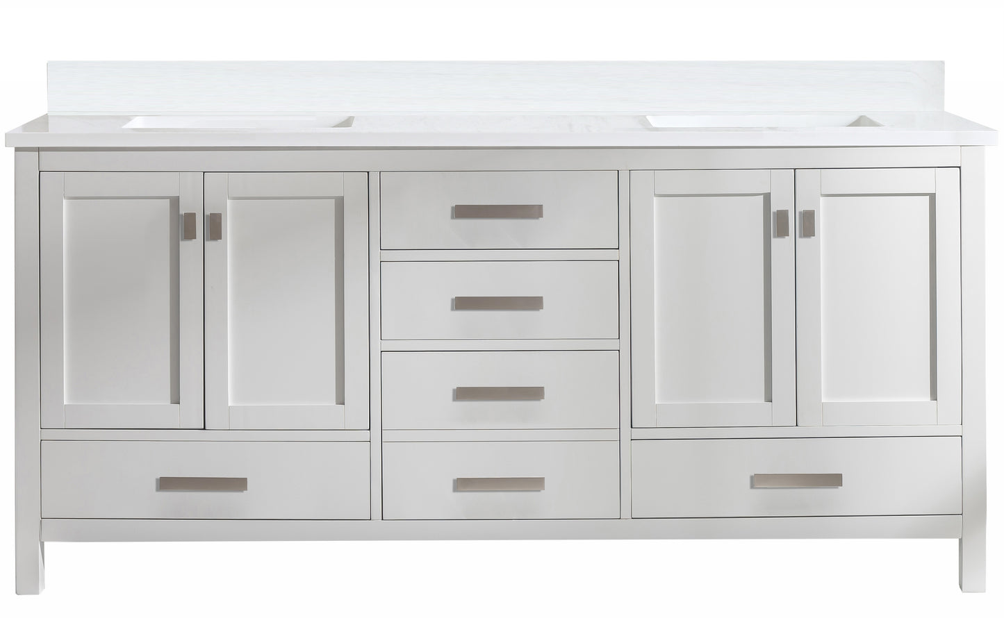 Valentino 72" Double Vanity in White
