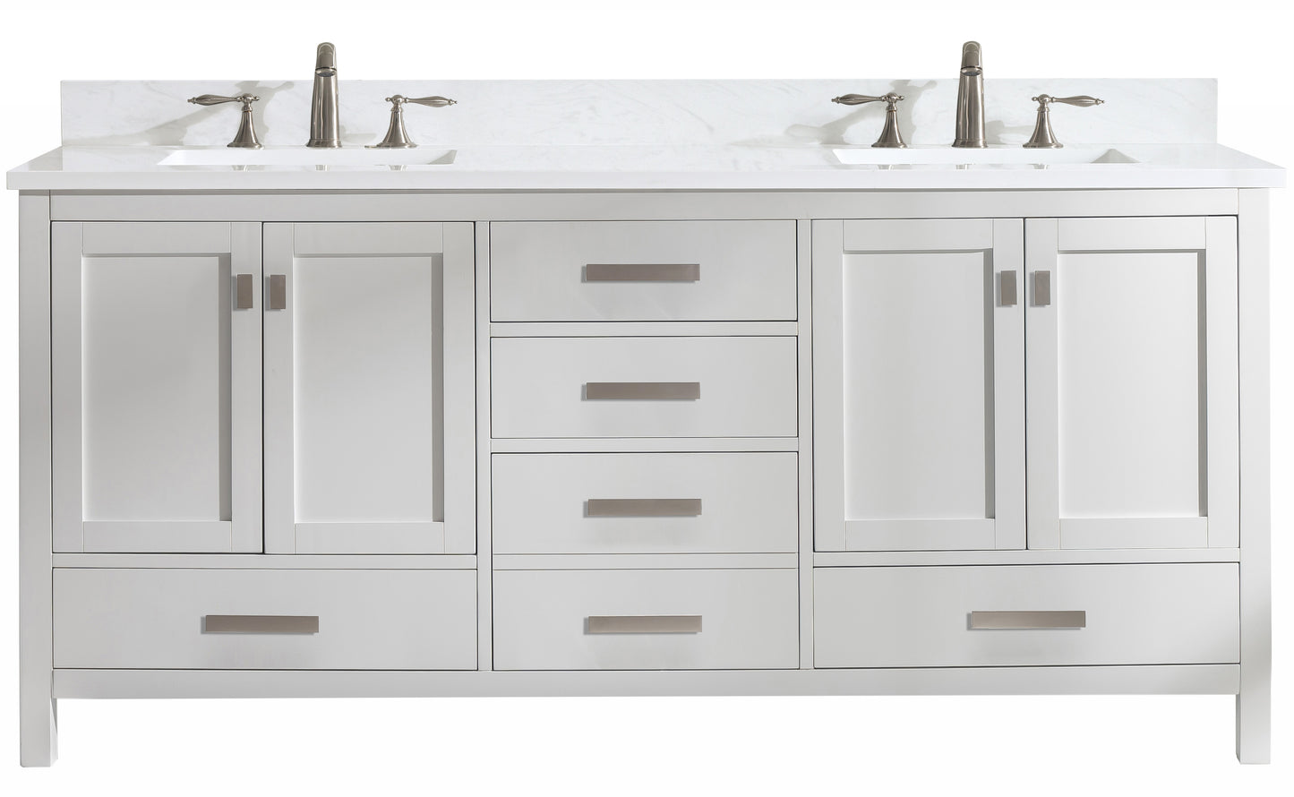 Valentino 72" Double Vanity in White