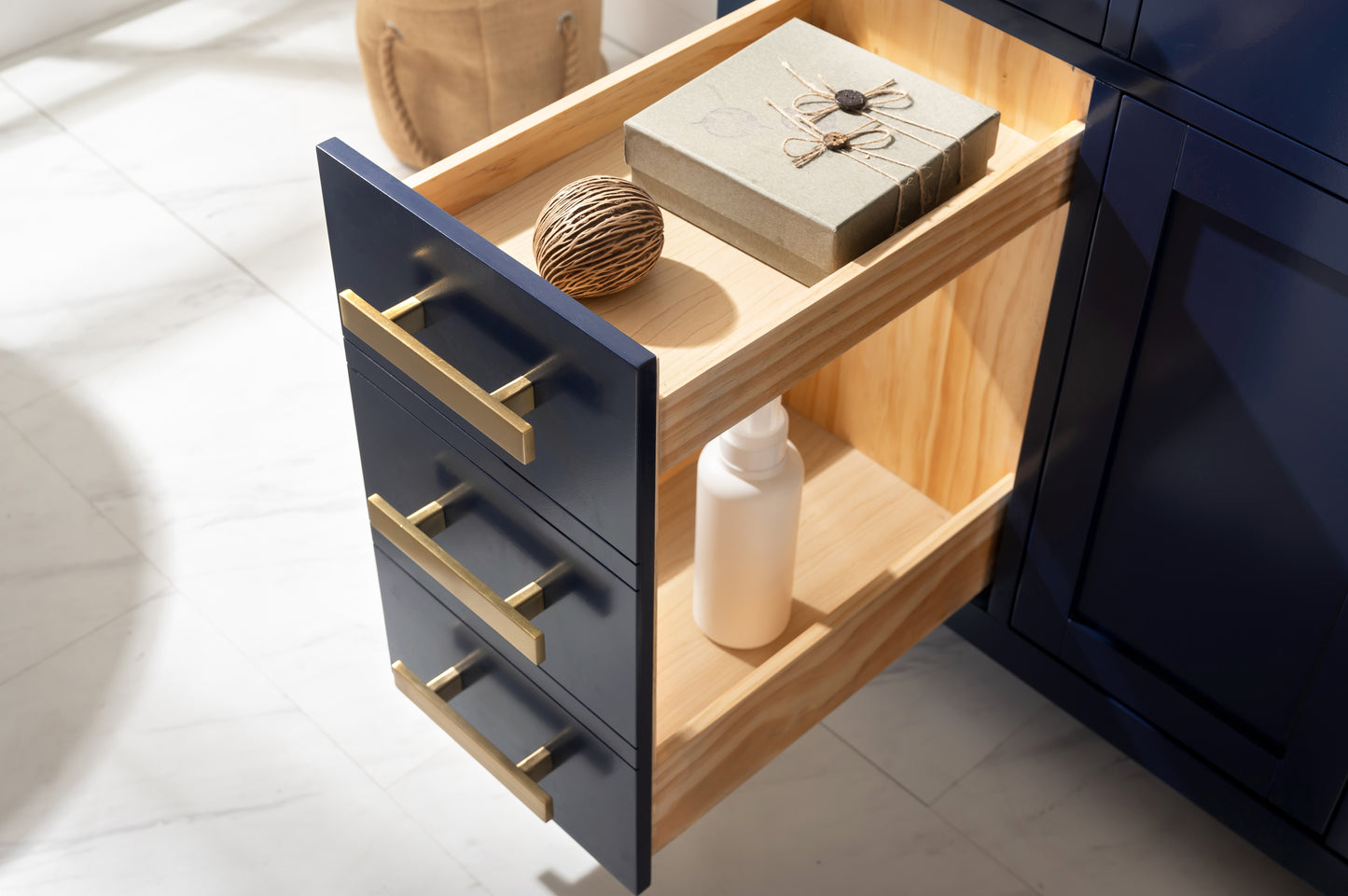 Valentino 84" Double Vanity in Blue