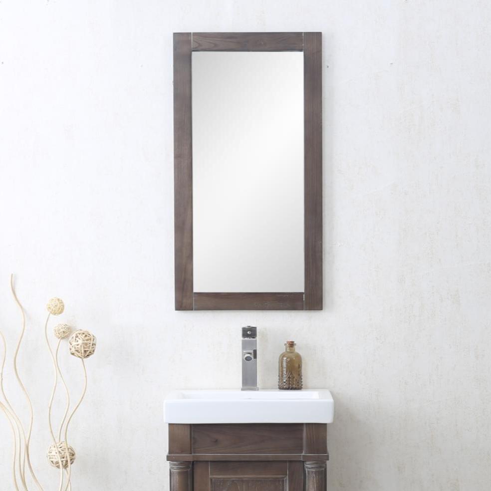 16" WEATHERED GRAY MIRROR