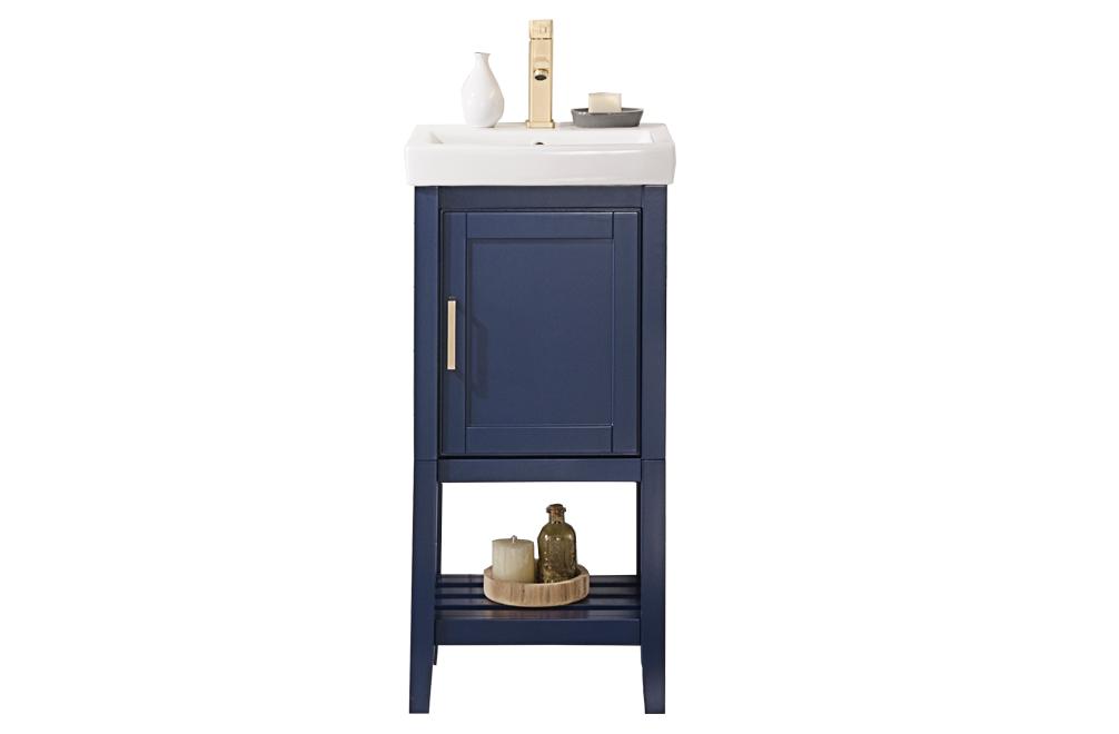 18" BLUE SINK VANITY