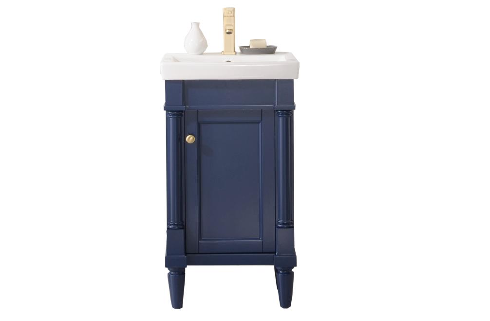 18" BLUE SINK VANITY