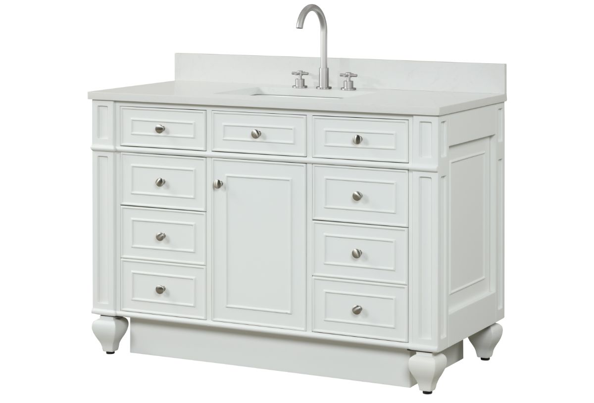 Winston 48" Single Vanity in White