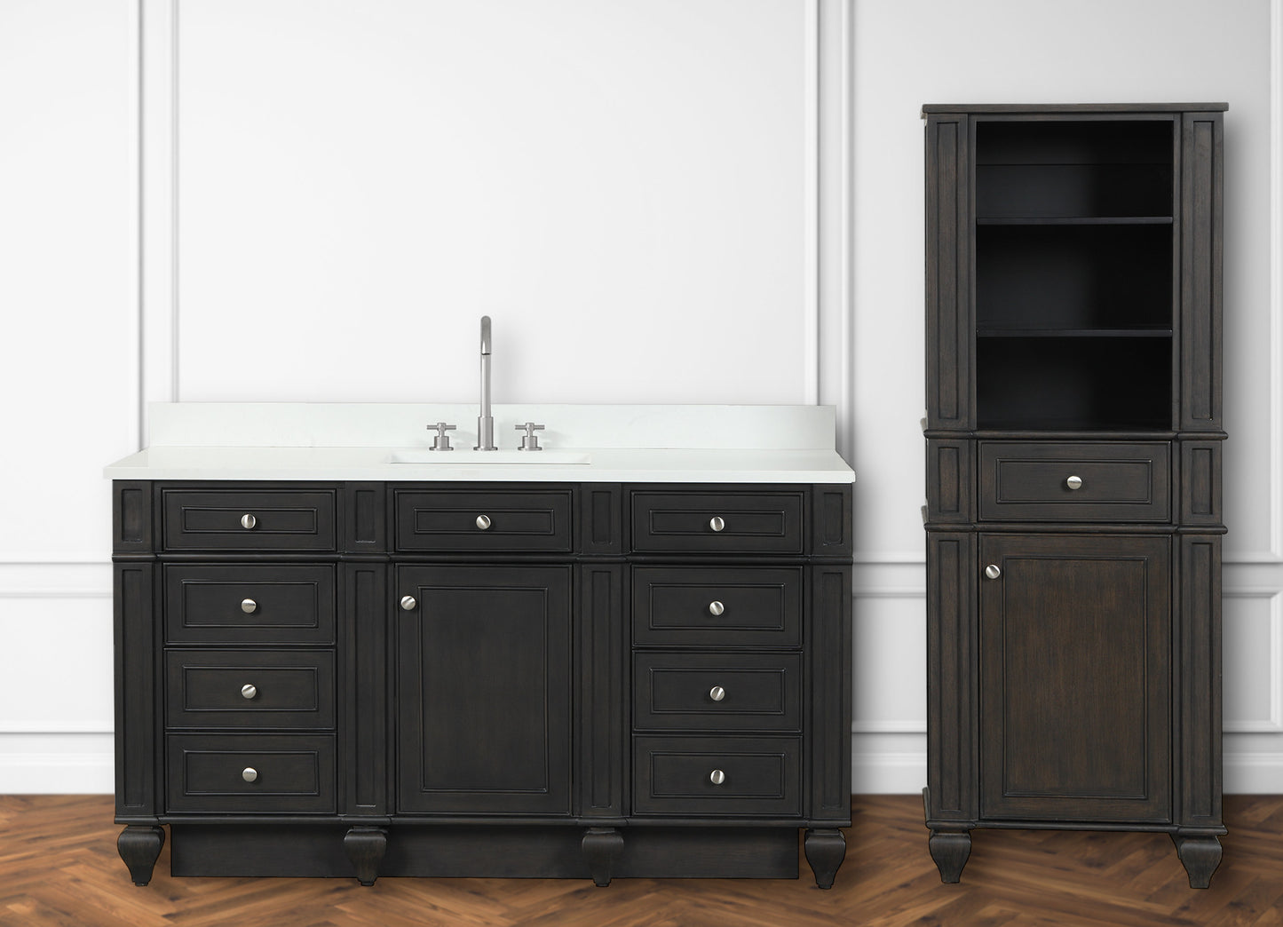Winston 60" Single Vanity in Brown