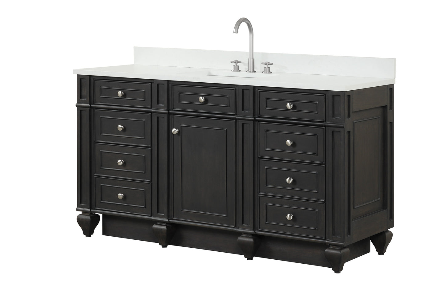 Winston 60" Single Vanity in Brown