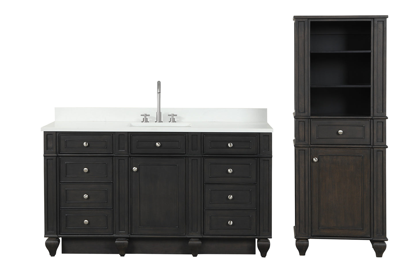 Winston 60" Single Vanity in Brown