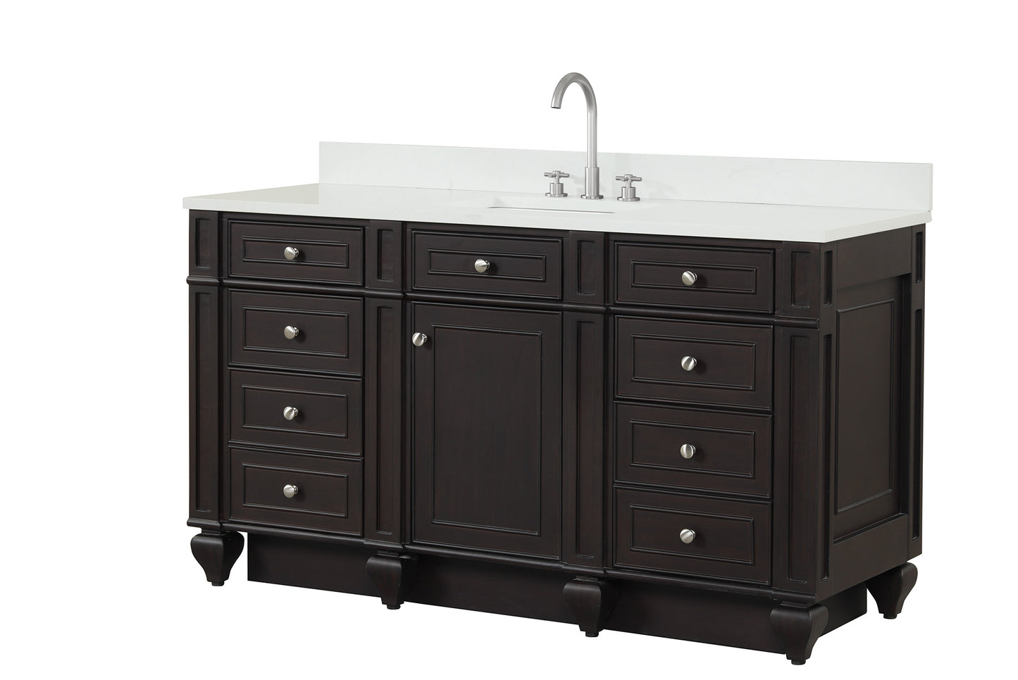 Winston 60" Single Vanity in Espresso