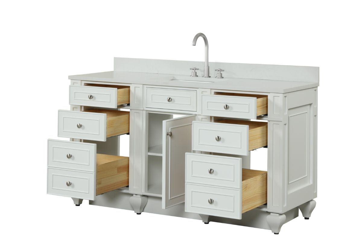 Winston 60" Single Vanity in White