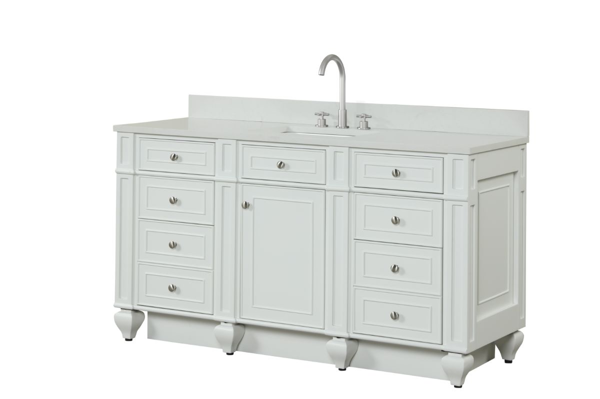 Winston 60" Single Vanity in White