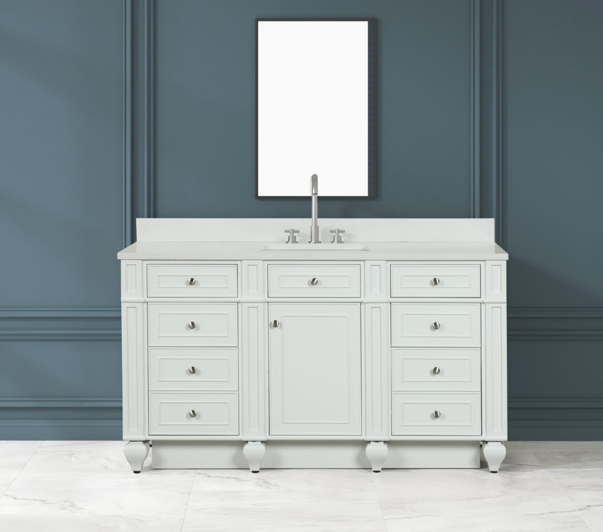 Winston 60" Single Vanity in White
