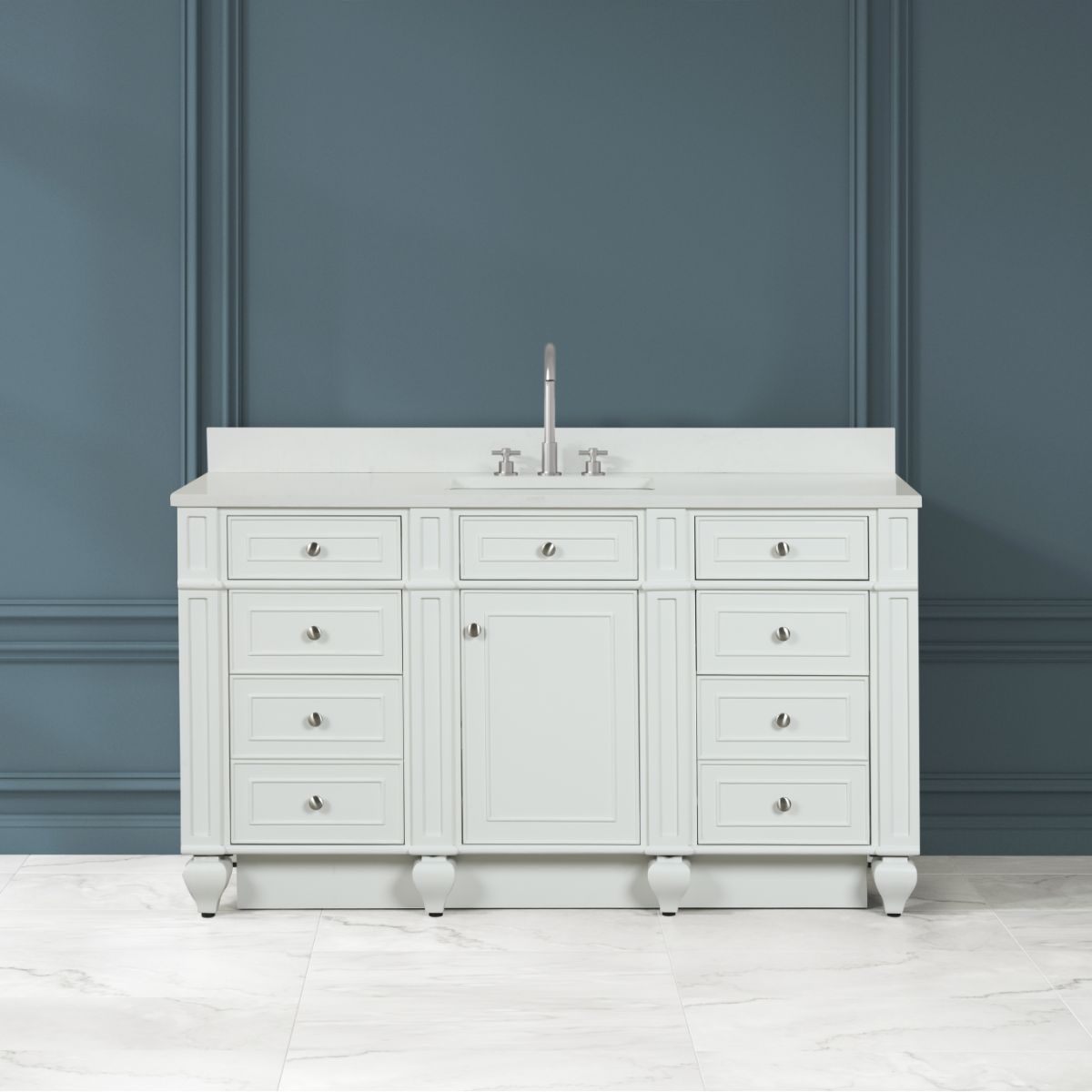 Winston 60" Single Vanity in White