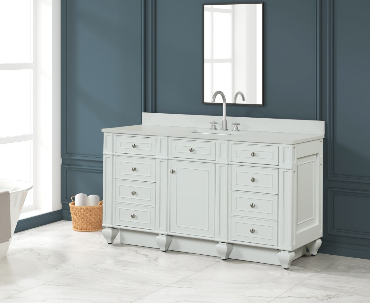 Winston 60" Single Vanity in White