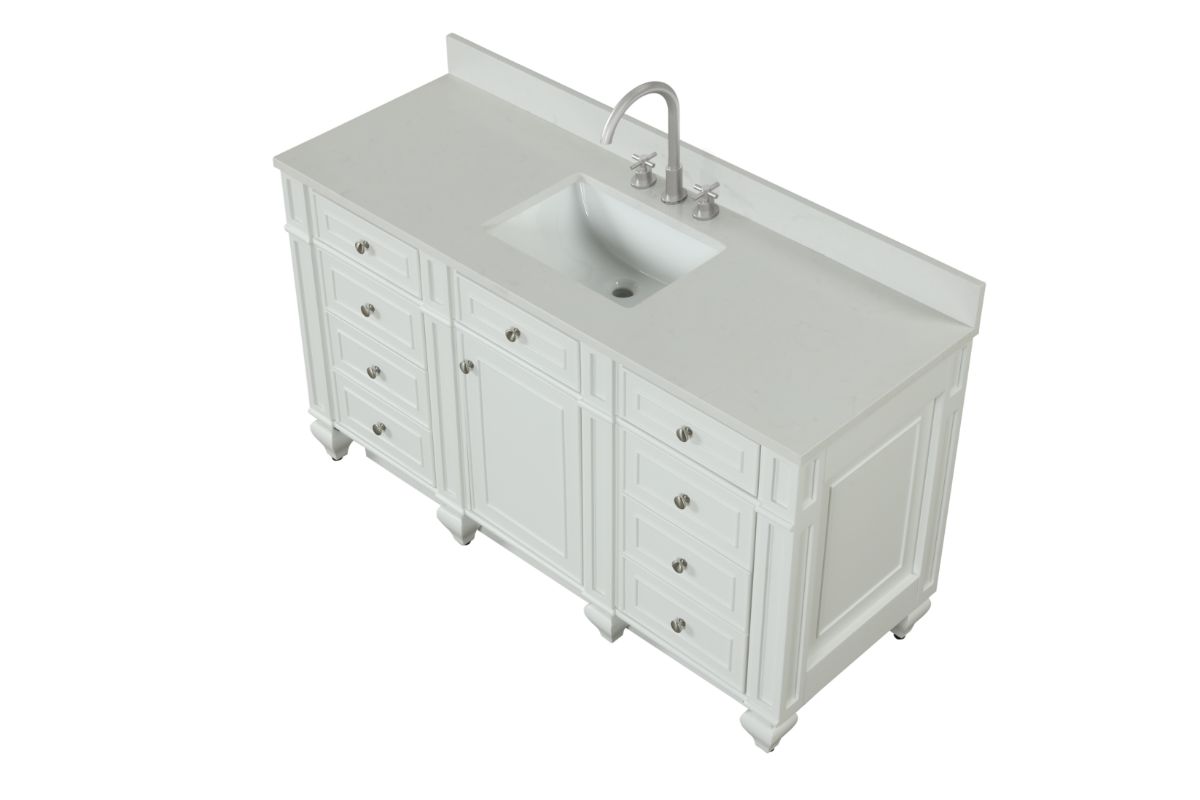 Winston 60" Single Vanity in White