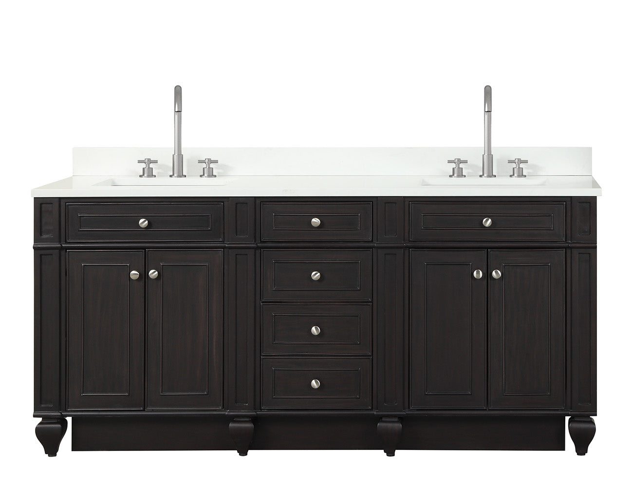 Winston 72" Double Vanity in Espresso