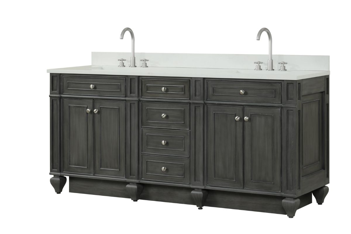 Winston 72" Double Vanity in Gray