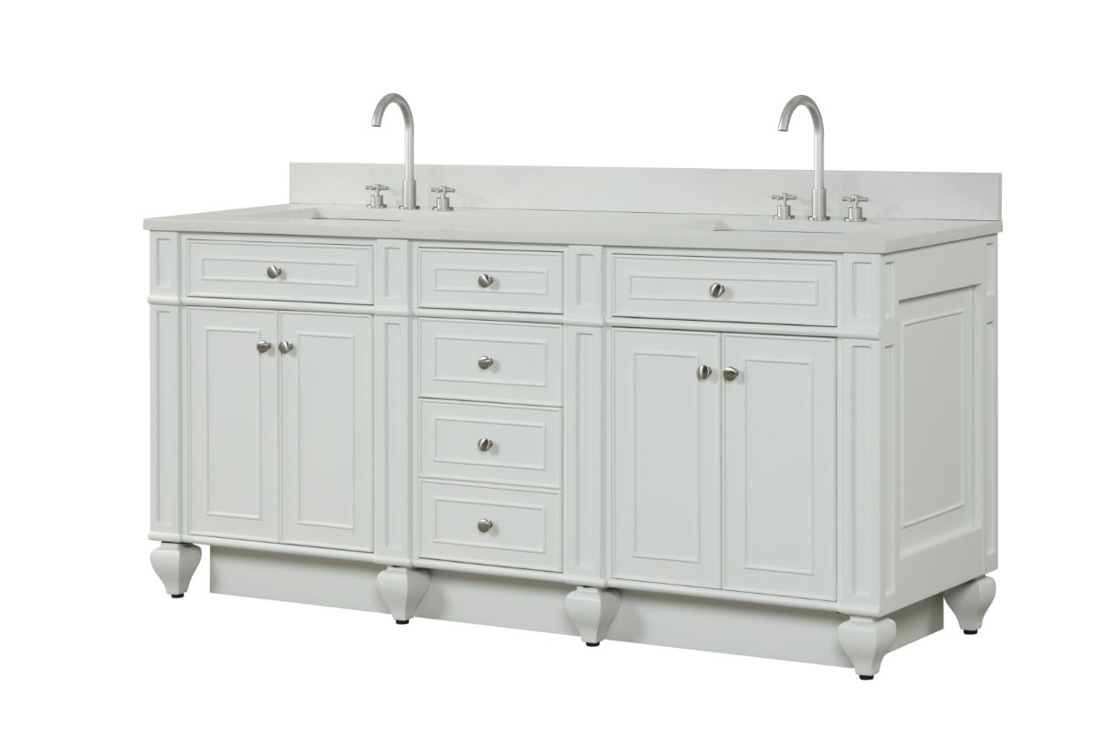 Winston 72" Double Vanity in White